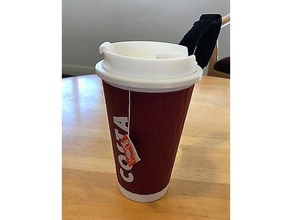 costa coffee cup carrier gadgets belt mug fusion360 fusion 360 loop reusable travel 3d print model - Mito3D