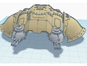 castellan melta turret imperial knight toys & games 40k titan warhammer 3d print model - Mito3D