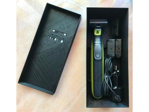 philips oneblade travel case household bathroom organizer shaver razor holder shave stand box 3d print model - Mito3D