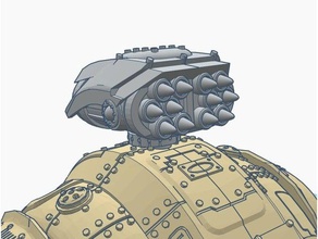 castelão cavaleiro lançador de mísseis brinquedos & games 40k imperial titan warhammer 3d print model - Mito3D