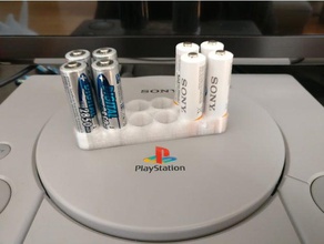 support de batterie 12pcs aa l'organisation pile titulaire la boîte le boîtier 3d print model - Mito3D