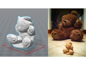 teddy scan scans & replicas bear kinect xbox 3d print model - Mito3D