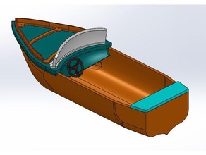bateau des véhicules jouet l'eau de jouets 3d print model - Mito3D