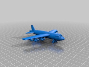 boeing b-52 stratofortress bombardero estratégico vehículos avión 3d print model - Mito3D