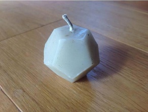 dodecahderon de la vela del molde diy dodecaedro geometría el moho moldeo cera 3d print model - Mito3D