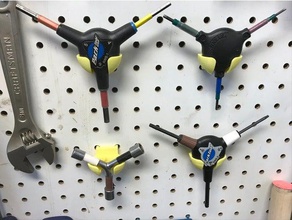 pegboard Inhaber park tools-y-Schlüssel hand-Werkzeuge Fahrrad Fahrrad-Werkzeuge Fahrrad-Werkzeug bike tools tool montieren 3d print model - Mito3D