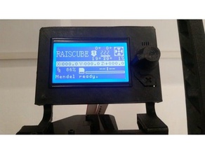 raiscube prusa suporte lcd Impressora 3d de peças caso raisecube 3d print model - Mito3D