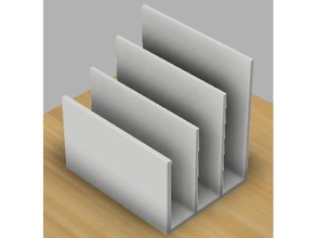 customizable letter organizer organization customizer letters 3d print model - Mito3D
