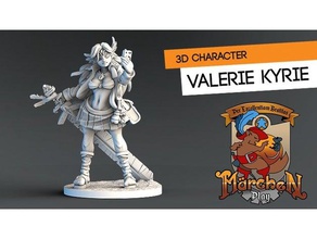 valerie kyrie toys & games role playing rpg valkyrie 3d print model - Mito3D