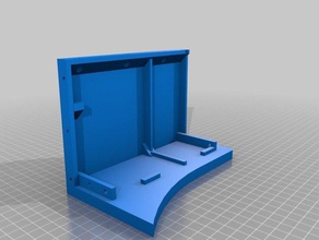 retrocade - área de trabalho máquina arcade -menor frente painéis topo eletrônica 3d print model - Mito3D