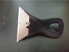utility razor blade handle - shorter hand tools knife holder remix 3d print model - Mito3D