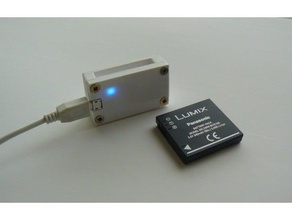 panasonic lumix batterie dmw-bce10e chargeur en fonction tp4056 de la caméra le dmc-fx37 tp4057 3d print model - Mito3D