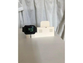 iphone 7 plus et apple watch station d'accueil téléphone mobile stand dock 3d print model - Mito3D