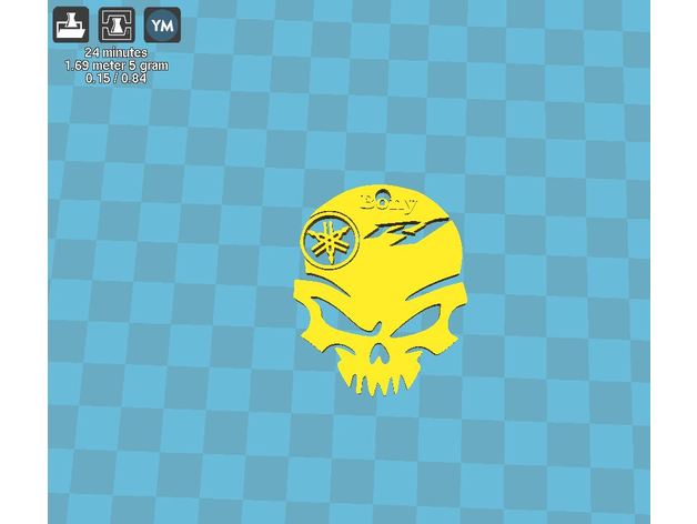 r1 cráneo yamaha to-shirtcom La impresión en 3d 3D print model - Mito3D