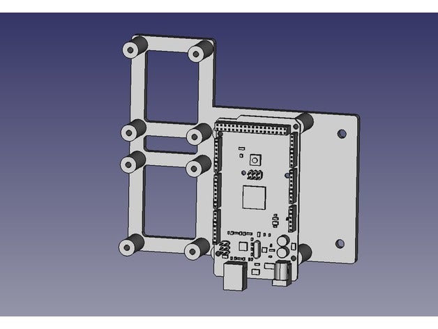 ramps 14 dual mosfet mount 2040 2020 am8 3d printing bracket upgrade anet a8 3D print model - Mito3D