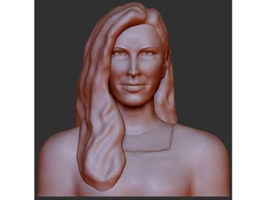 la malvada bruja - rebecca mader remezclada art el busto figura escultura 3d print model - Mito3D