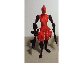 warframe ember action figure video games figures articulated poseable 3d print model - Mito3D