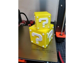 mario pergunta da caixa do bloco recipientes bros super brothers 3d print model - Mito3D