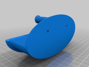 Kopf-Telefon-Wand-Berg 3d-drucken Kopfhörer-Bügel die Wandmontage 3d print model - Mito3D