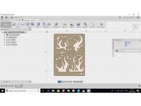 stencil flame skull art tools 3d print model - Mito3D