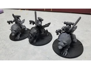 wolf riders space 3d printing thunderwolf cavalry 3d print model - Mito3D