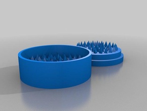 molti denti erbaccia di canapa spezie smerigliatrice utensili a mano la herb grinder whacker 3d print model - Mito3D