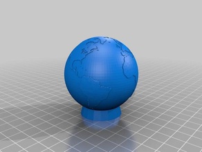 single-color world hollow stand models 3d print model - Mito3D