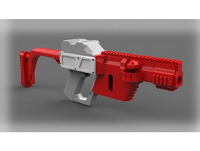 fdl 2v body kit- official toys & games brushless nerf blaster gun pewpew 3d print model - Mito3D