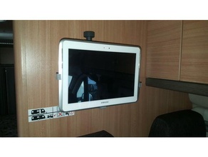 universal tablet mount vesa 75 electronics galaxy note samsung wall 3d print model - Mito3D