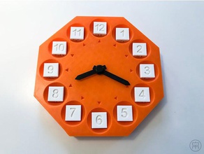 what's time learning clock dials 3d print model - Mito3D