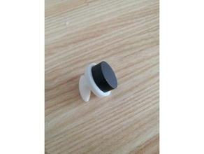 pegboard buttom 13 8 mm di diametro magnete organizzazione 3d print model - Mito3D
