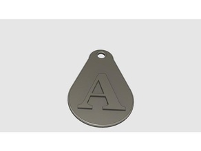 lettre-clés pièces et badges 3d print model - Mito3D