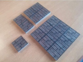 terrain base - wooden floor toys & games tabletop game model 3d print model - Mito3D