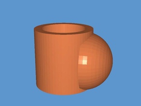 garip ve tuhaf bir kupa mutfak yemek kahve mug kupalar şeyler süper 3d print model - Mito3D