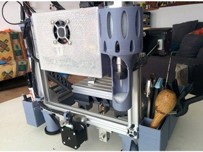 2020 broche cnc laser titulaire de la garde les machines-outils graveur 3d print model - Mito3D