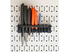 Wand-Steuerelement pegboard Werkzeug, Aufhänger Werkzeug-Halterungen & - Boxen 3d print model - Mito3D