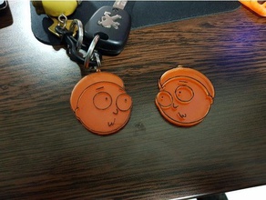 morty keychain keychains 3d print model - Mito3D