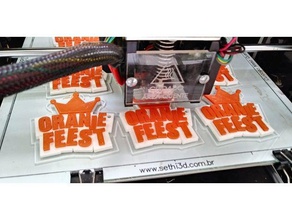 oranjefeest Anahtarlık - Hollanda ulusal günü kutlaması 3d print model - Mito3D