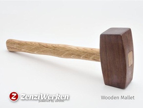 woodenmallet cnc hand tools router hammer mallet stepcraft woodworking zenziwerken 3d print model - Mito3D