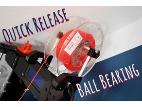 anet a8 quick release ball bearing top bar filament holder 3d printer accessories spool 3d print model - Mito3D