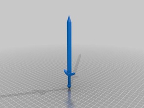 spada oggetti di scena asoiaf cosplay prop arma lunga semplice le spade giocattolo 3d print model - Mito3D