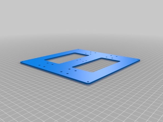 anet a6 reinforced ground plate hot bed 3d printer parts mods upgrade 3D print model - Mito3D