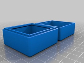 snap fit box tool holders & boxes 3d print model - Mito3D