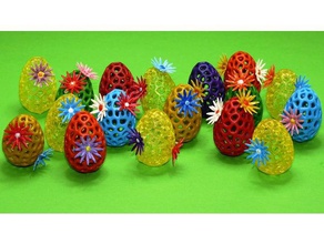 easter flowerish eggs decor egg flower 3d print model - Mito3D