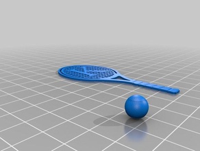 tennis racquet bookmark racket 3d print model - Mito3D