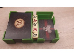 mice mystics - cards & dice toy game accessories card holder box maus mystik tabletop 3d print model - Mito3D