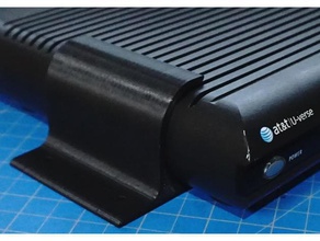 wall mount bracket at&t-set-top-box - Elektronik at&t isb7005 Halterung 3d print model - Mito3D