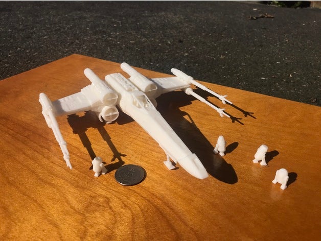 x-wing 1 64 scale vehicles star wars xwing 3D print model - Mito3D