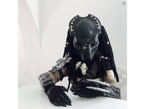 predator maschera il costume cosplay la predatore 3d print model - Mito3D