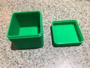 square lip groove box containers 3d print model - Mito3D